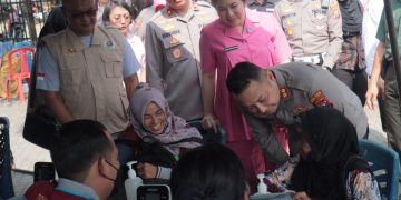 Sambut Hari Bhayangkara Ke 77, Polres Kediri Kota Adakan Bakti Kesehatan