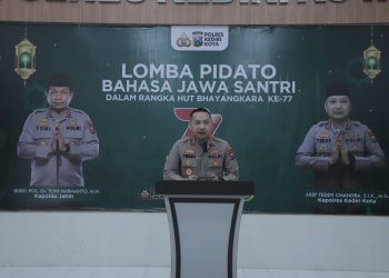 Sambut Hari Bhayangkara ke 77 Polres Kediri Kota Gelar Lomba Pidato Bahasa Jawa Santri