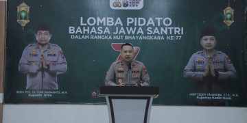 Sambut Hari Bhayangkara ke 77 Polres Kediri Kota Gelar Lomba Pidato Bahasa Jawa Santri