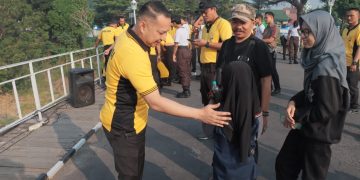 Peduli Cagar Budaya, Polres Kediri Kota Kerja Bakti Terjunkan Ratusan Personel