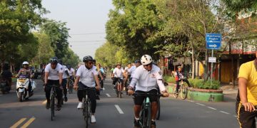 Banjir Hadiah, Gowes Sehat Polres Ngawi Sambut Hari Bhayangkara ke-77 tahun 2023