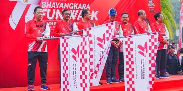 Fun Walk dengan Lintas Elemen, Kapolri Gaungkan Jaga Persatuan-Kesatuan Bangsa