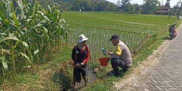 Jalin Hubungan Baik dengan Petani Ngrambe, Polres Ngawi Giatkan Bhatarling