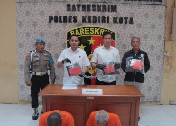 Polres Kediri Kota Kurun Waktu Bulan Juni Ungkap 3 Kasus, 4 Tersangka Berhasil Diamankan