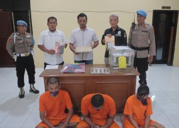 Polres Kediri Kota Ungkap Peredaran Narkoba Dengan Modus Baru, 3 Orang Tersangka Diamankan
