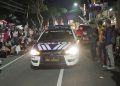 Polres Blitar Kota lakukan Pengamanan Kirab Bedhol Pusaka Dan Pawai Lentera Kota Blitar