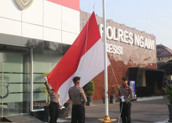 Polres Ngawi Gelar Upacara Peringatan Harlah Pancasila