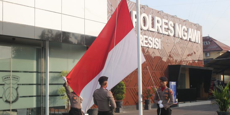 Polres Ngawi Gelar Upacara Peringatan Harlah Pancasila