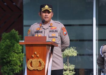 Pesan Kapolres Ngawi saat Pimpin Apel Pagi