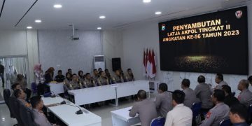 Kapolres Ngawi Sambut Latja  Akpol TK II Batalyon Presisi
