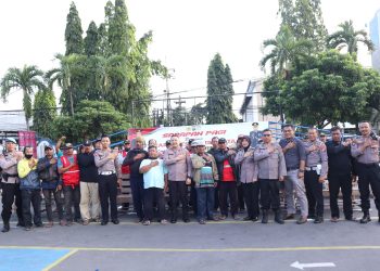 Silaturahmi Dengan Komunitas Ojek, Kapolres Kediri Kota Ajak Jaga Kamtibmas