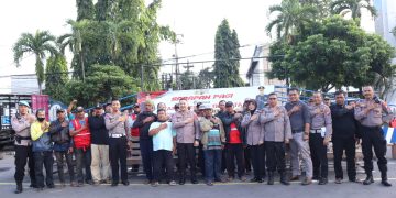 Silaturahmi Dengan Komunitas Ojek, Kapolres Kediri Kota Ajak Jaga Kamtibmas