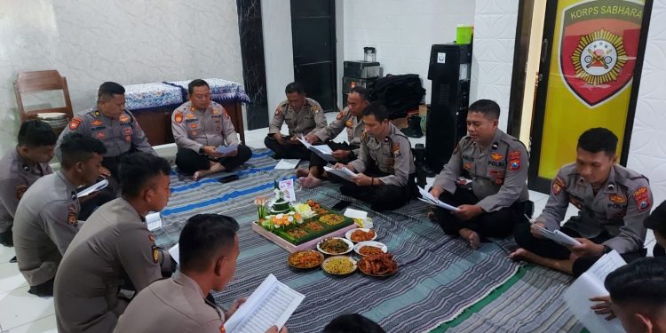 Polres Ngawi Gelar Doa Bersama Serentak Sambut Hari Bhayangkara ke-77