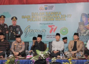 Jelang Hari Bhayangkara ke-77, Gelar Dzikrul Ghofilin Bersama Ribuan Jama’ah