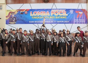 Semarak Lomba Polisi Cilik  di Batang Meriahkan HUT ke-77 Bhayangkara