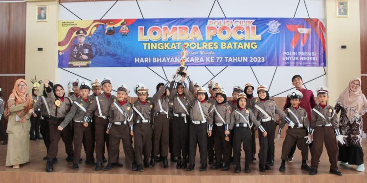 Semarak Lomba Polisi Cilik di Batang Meriahkan HUT ke-77 Bhayangkara