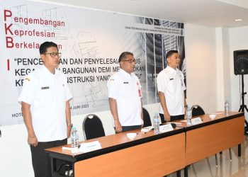 Tingkatkan SDM Konstruksi, Dinas Perumahan Rakyat,Kawasan Permukiman dan Cipta Karya Prov Jatim Laksanakan Kegiatan Pengembangan Keprofesian Berkelanjutan.