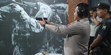Sambut Hari Bhayangkara Ke-77, Polres Blitar Kota Gelar Lomba Menembak