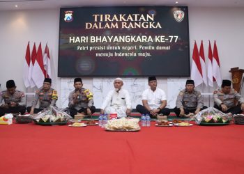 Polres Ngawi Gelar Tirakatan dan Doa Bersama