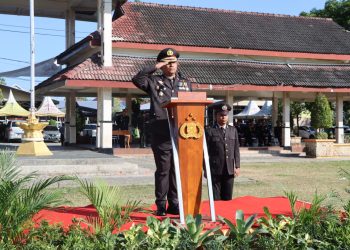 Kapolres Ngawi Pimpin Upacara Hari Bhayangkara ke-77