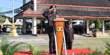 Kapolres Ngawi Pimpin Upacara Hari Bhayangkara ke-77
