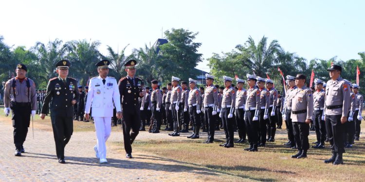 Polres Madiun Gelar Upacara Peringatan Hari Bhayangkara ke-77