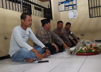 Bersama Tahanan, Polres Ngawi Rayakan Hari Bhayangkara ke 77