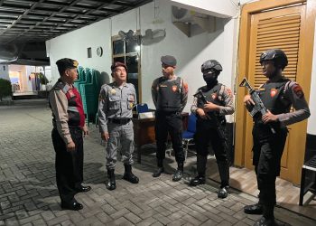 Samapta Polres Laksanakan Cipta Kondisi di Wilayah Ngawi