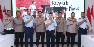 Perkuat Sinergitas, TNI beri Kejutan ke Polres Ngawi