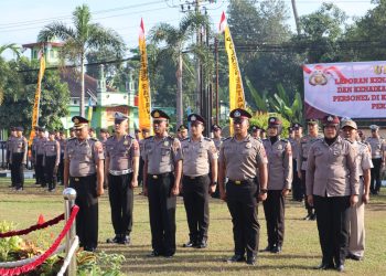 Kapolres Batang Pimpin Upacara Kenaikan Pangkat, Tekankan Tanggung Jawab dalam Tugas Kedinasan