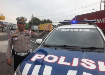 Perbaikan Jalan di Jalan Urip Sumoharjo Batang, Polisi Lakukan Rekayasa Lalu Lintas