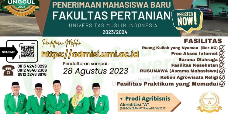 Ayoo Kuliah di Fakultas Pertanian @faperta.umi .