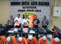 Periode Bulan Juli Polres Kediri Kota  Ungkap 6 Kasus, 10 Tersangka Berhasil Di Amankan