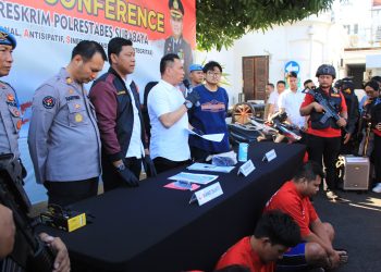 Polrestabes Surabaya Berhasil Meringkus Komplotan Spesialis Pencuri Mobil Pickup Jaringan Antar Kota