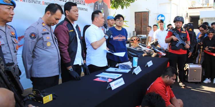 Polrestabes Surabaya Berhasil Meringkus Komplotan Spesialis Pencuri Mobil Pickup Jaringan Antar Kota