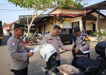 Polres Batang Gelar Apel Pemeriksaan Kelengkapan Ranmor Anggota Bhabinkamtibmas