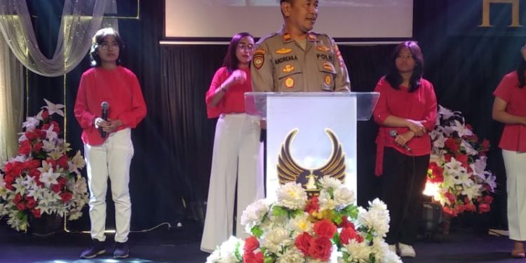 Polres Kediri Kota Adakan Minggu Kasih di Gereja JKI Mahanaim Kota K