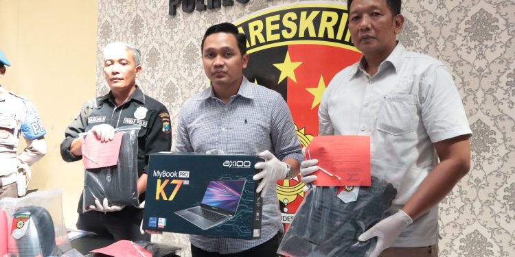 Polres Kediri Kota Gulung Pelaku Kejahatan, 4 Tersangka Berhasil diamankan.
