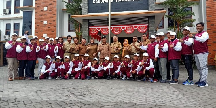 Disdik Tulungagung Lepas Peserta O2SN Untuk SD dan SMP Tingkat Jatim