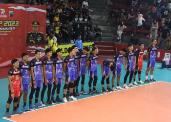 Masuk Hari Kedua Turnamen Bola Volly Kapolri Cup 2023 Zona IV Mulai Memanas