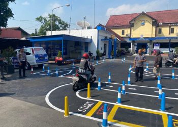 Satlantas Polres Blitar Kota Ubah Lintasan Ujian Praktek SIM, Tak ada Lagi Zig-zag dan Angka 8