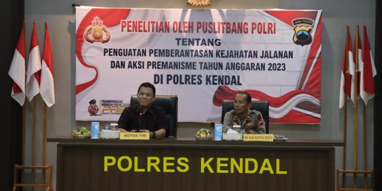 Puslitbang  Mabes Polri Lakukan Penelitian ke Polres Kendal Terkait Kejahatan Jalanan dan Aksi Premanisme