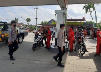 Patroli Polsek Udanawu ke objek vital dalam rangka mencegah kerawanan di wilayah Udanawu