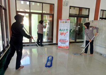 Polwan Polres Ngawi Gelar Bakti Religi di Tempat Ibadah