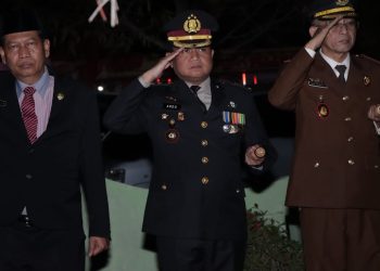 Kapolres Ngawi Mengikuti AKRS di TMP sebagai rangkaian HUT Kemerdekaan RI ke -78