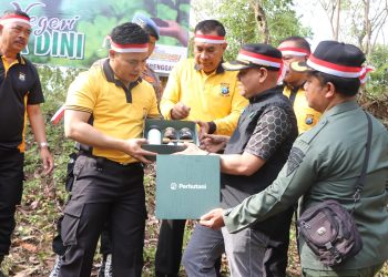 Lestarikan alam, Polres Trenggalek Gelar Penghijauan Serentak