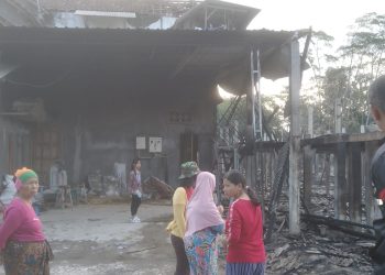 Kandang Pembesaran Ayam Broiler di Cangkring Habis Dilalap Si Jago Merah