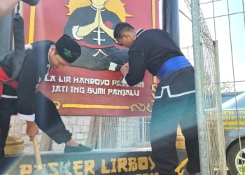 Dua Tugu Silat Mulai Ditertibkan Dengan Sukarela, Kapolres Kediri Kota Beri Apresiasi