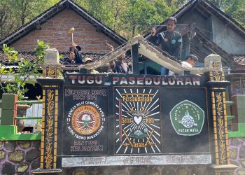 Tugu Perguruan Silat di Wilayah Hukum Polres Kediri Kota, Satu Persatu Mulai Ditertibkan Dengan Suka Rela