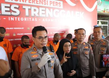 Dua Pekan Operasi Tumpas Narkoba, Polres Trenggalek Berhasil Amankan 8 Tersangka dengan BB Sabu dan Ribuan Pil Koplo